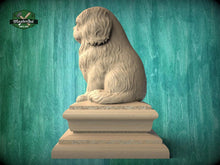 Load image into Gallery viewer, Pekingese Dog Wooden Finial – Carved Post Topper Dog Statue for Fence, Deck or Stair Post