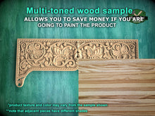 Load image into Gallery viewer, Victorian Scrollwork Wooden Panel for Antique-Inspired Decor, 1pc, Unfinished, Home Wall Embellishments, Furniture Carving, Wood Onlay