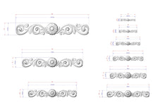 Load image into Gallery viewer, a drawing of a set of decorative elements