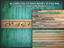 Load image into Gallery viewer, Ornate wooden molding with acanthus leaves, 40" Ornate molding panel from oak, Carved wooden Baguette