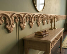Load image into Gallery viewer, Carved Gothic Wood Trim – Decorative Molding Border for Furniture or Wall Panels