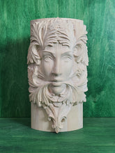 Load image into Gallery viewer, Custom order- Green Woman Corner Corbel, Ash Wood