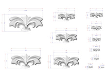 Load image into Gallery viewer, Fleur-de-lis Wood Accent – Classic Carved Applique