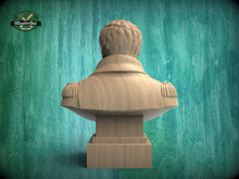 Load image into Gallery viewer, Napoleon Bonaparte Bust, Hand-Finished Wood Sculpture | Military History Decor