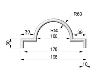 Load image into Gallery viewer, Custom order. 2nd part  Carved bent molding of Ash wood