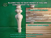 Load image into Gallery viewer, Baroque style Legs, Set 2pc, for the table, classic style legs wardrobe legs wooden feets queen anne style