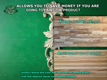 Load image into Gallery viewer, Flower Carved Applique Onlay, 1pc, Home Wall Embellishments, Furniture Carving, Wood Onlay