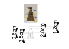 Load image into Gallery viewer, Custom order. Carved antique tassel for chandelier made from a photo. Set of 4 pcs, Material - Alder.