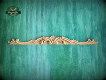 Load image into Gallery viewer, Acanthus Leaf Scroll Applique with Stepped Profile for Furniture Tops