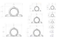 Load image into Gallery viewer, various sizes of ornate, circular frames with intricate designs, likely used for decorative purposes. The frames are depicted in different sizes, ranging from small to large, and feature elaborate, decorative elements. The image does not contain any text or additional objects, and the focus is solely on the frames and their sizes.
