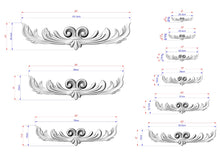 Load image into Gallery viewer, a drawing of a design for a decorative wall hanging