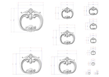 Load image into Gallery viewer, a collection of ornate, decorative white frames with intricate designs, likely intended for use in photography or as a design element.