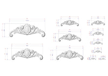 Load image into Gallery viewer, Ornate Oval Cartouche with Leaf Scrolls – Classic Wood Applique