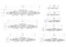 Load image into Gallery viewer, a drawing of a design for a decorative moulder