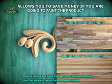 Load image into Gallery viewer, a picture of a wood carving of a scroll