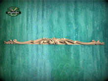 Load image into Gallery viewer, Acanthus Leaf Scroll Applique with Stepped Profile for Furniture Tops