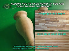 Load image into Gallery viewer, Round Wooden Legs, Set 2pc, for the table, classic style legs, baroque legs, wooden legs
