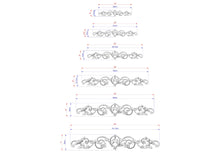 Load image into Gallery viewer, Floral Scroll Wood Applique with Symmetrical Vine Design