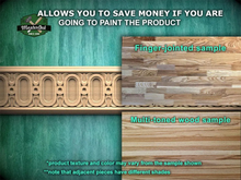 Load image into Gallery viewer, Art Nouveau Inspired Carved Wood Molding - Nature's Rhythm in Home Decor, 40" Flowing Lines for Artistic Decor, 1 pc, Unpainted, Baguette