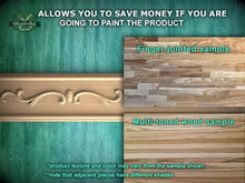 Load image into Gallery viewer, Wood Carved Moulding - Elegance of the Breeze , 40", 1 pc, Unpainted, Unique Architectural Detail, Carved Baguette
