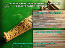 Load image into Gallery viewer, Atlant Carved Wooden Corbels Unpainted, telamon, Home Wall Embellishments, wood onlays, wood wall art decor