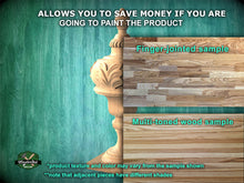 Load image into Gallery viewer, Victory Finial made of Wood, Carved Post Finials with square base, Staircase Newel Post Cap, Bed finials