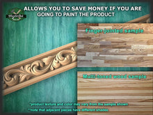 Load image into Gallery viewer, Custom order. Baroque style floral moulding, 40x4" Ornate molding panel, Carved wooden Baguette,Set of 9pcs