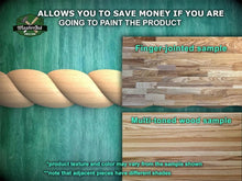 Load image into Gallery viewer, Half Round Rope Twist Moulding - Subtle Elegance, 40" Elegant Wood Detail, 1 pc, Unpainted, Carved Baguette, Twisted Rope Wood Molding