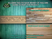 Load image into Gallery viewer, Renaissance Foliate Scroll Molding - Artistic Wood Decor, 40", 1 pc, Unpainted, Unique Architectural Detail, Carved Baguette