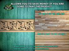 Load image into Gallery viewer, Elegant Leaf Waltz Wood Moulding - Artistic Carved Detail for Rustic and Classic Decor, 40" Ornate molding panel, Carved wooden Baguette