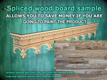Load image into Gallery viewer, Custom order. Wooden Window Valance, Cornice Board, set of 4pcs with different sizes, Material - multi-toned finger-jointed wood