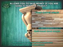 Load image into Gallery viewer, Wooden Skull Corbel, Unpainted, Decorative Carved Wooden Corbel, 1pc, Home Wall Embellishments, wood onlays, wood wall art decor