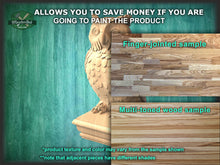 Load image into Gallery viewer, Owl Wooden Finial for Staircase Newel Post, Owl finial bed post, Owl statue of wood, Decorative Newel Post Cap Bird Face