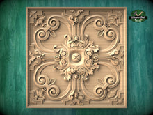 Load image into Gallery viewer, Custom order. Set with carved decor - Mermaid Corbels; Square Carved Decors, Ash wood