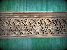 Load image into Gallery viewer, Custom order. Wooden Window Pelmet, internal length - 44"(4pcs); 44,4"(1pc), Material - spliced multi-toned board, Unpainted, disassembled