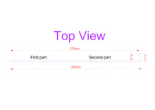 Load image into Gallery viewer, Custom order. Wooden Window Valance, External length: 280 cm (excluding one side piece). Finger jointed multi-toned wood. Includes express option