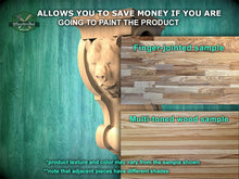 Load image into Gallery viewer, Corbel Kind Bear made of wood, Unpainted, Decorative Carved Wooden Corbel, 1pc, Home Wall Embellishments, wood onlays, wood wall art decor