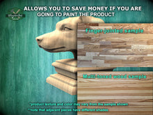 Load image into Gallery viewer, Jack Russell Terrier bust made of wood, Unpainted, Jack Russell Terrier Wooden Finial for Staircase Newel Post, Jack Russel finial bed post