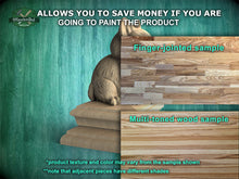 Load image into Gallery viewer, Kitty Statue made of wood, Kitten Wooden Finial for Staircase Newel Post, Cat finial bed post, Cat statue of wood