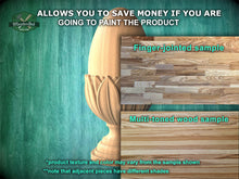 Load image into Gallery viewer, Egg Shaped Finial For Staircases, Carved Post Finials with round base, Staircase Newel Post Cap, Bed finials