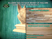 Load image into Gallery viewer, German Shepherd wooden statue, German Shepherd finial bed post, German Shepherd statue of wood, Wooden dog statue cap