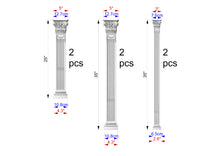 Load image into Gallery viewer, Custom order. Set of carved decor, Material: Finger-jointed multi-toned wood