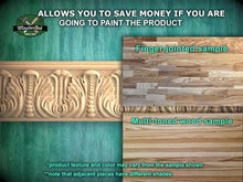 Load image into Gallery viewer, Beaded Acanthus Leaf Wood Molding - Rich Textured Detail, 40" , 1 pc, Unpainted, Dynamic Foliate Wood Baguette