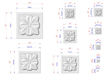 Load image into Gallery viewer, various sizes of white stone carvings, each with its own unique design. The carvings are shown in different dimensions, ranging from small to large, and are accompanied by corresponding measurements in centimeters. The image is a collection of these carvings, showcasing the diversity and intricacy of the stone carvings.