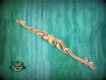 Load image into Gallery viewer, Acanthus Leaf Scroll Applique with Stepped Profile for Furniture Tops