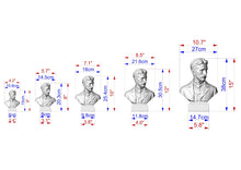 Load image into Gallery viewer, Nikola Tesla Bust, Hand-Finished Wood Sculpture | Inventor Decor