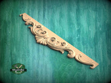 Load image into Gallery viewer, Wooden Shell Pediment – Carved Baroque Acanthus Frieze for Cabinets