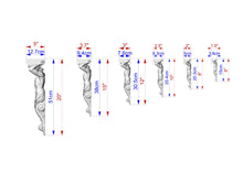 Load image into Gallery viewer, Atlas Corbel - Classical Architectural Element, Unpainted, Decor Carved Wooden Corbel, 1pc, Home Wall Embellishments, wood wall art decor