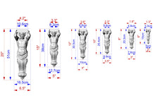 Load image into Gallery viewer, Atlas Corbel - Classical Architectural Element, Unpainted, Decor Carved Wooden Corbel, 1pc, Home Wall Embellishments, wood wall art decor