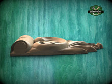 Load image into Gallery viewer, Victorian Verve: Exquisite Carved Wooden Corbel, 1pc, Antique wooden onlay, Furniture wooden applique, Unpainted, Home Wall Embellishments